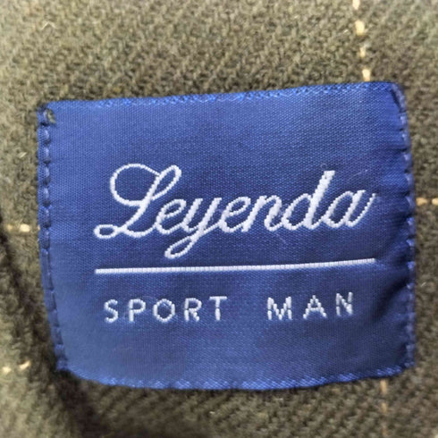 LEYENDA エルボーパッチ ウインドウペン テーラードジャケット メンズ