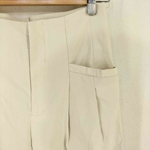 ma couleur ハイストレッチ ハイウエスト タックパンツ レディース JPN:38
