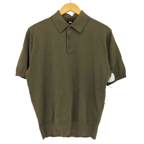 ユニクロ UNIQLO 25ss ウォッシャブルニットポロセーター半袖 メンズ JPN:M