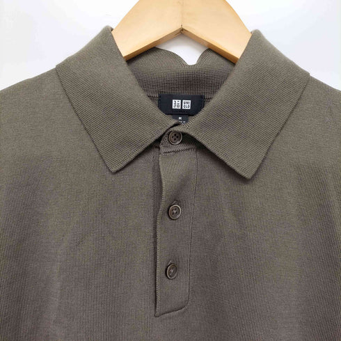 ユニクロ UNIQLO 25ss ウォッシャブルニットポロセーター半袖 メンズ JPN:M