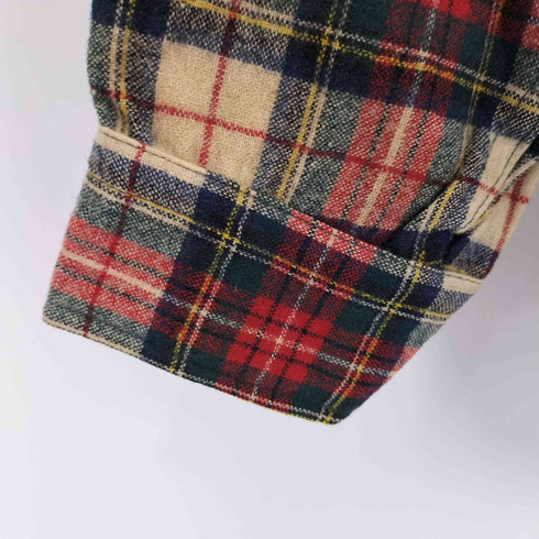 ペンドルトン PENDLETON 70s USA製 フランネルチェック レギュラーカラー長袖シャツ メンズ M