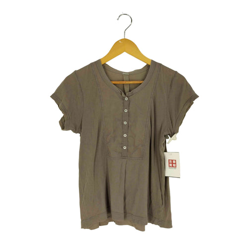 マーガレットハウエル MARGARET HOWELL 切替 ヘンリーネックTシャツ レディース FREE