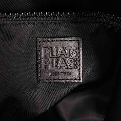 プリーツプリーズイッセイミヤケ PLEATS PLEASE ISSEY MIYAKE レザー 切替 星柄 立体 タイル デザイン ハンドバッグ ショルダーバッグ レディース