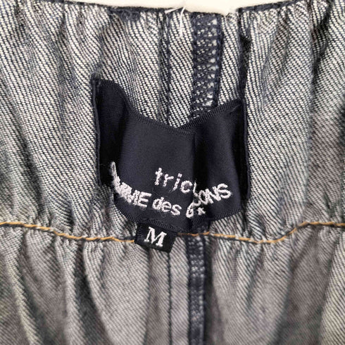 トリココムデギャルソン tricot COMME des GARCONS AD2012 デニム フリル チュニック レディース JPN:M