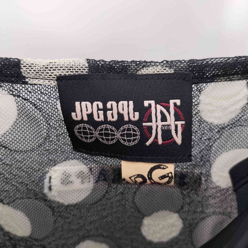 ジページェバイジャンポールゴルチエ JPG by GAULTIER 日本製 ドット柄 メッシュ シアー キャミ ワンピース レディース EUR:40