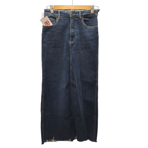 ザラ ZARA ストレッチ デニム ペンシル タイト スカート ボックスシルエット レディース JPN:S