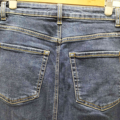 ザラ ZARA ストレッチ デニム ペンシル タイト スカート ボックスシルエット レディース JPN:S