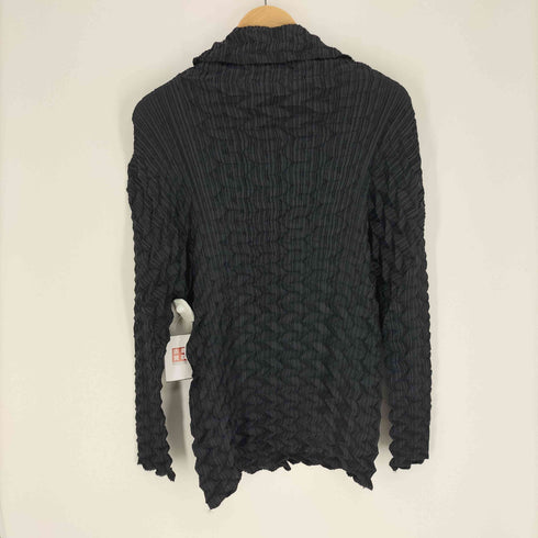 イッセイミヤケ ISSEY MIYAKE 13AW 立体プリーツ 3D デザイン L/S シャツ ブラウス レディース JPN:2