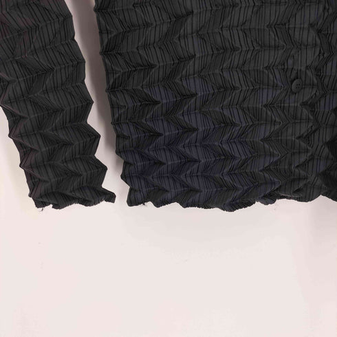 イッセイミヤケ ISSEY MIYAKE 13AW 立体プリーツ 3D デザイン L/S シャツ ブラウス レディース JPN:2