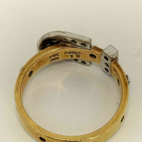 14K ベルトデザインリング レディース