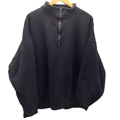 ユニット uniit ヘビーウエイト BIG ハーフ ジップ スウェット 肉厚 ビックシルエット メンズ JPN:XL