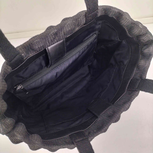 イッセイミヤケホワイトレーベル ISSEY MIYAKE WHITE LABEL 14SS ロゴ刻印 ボール エンボス ハンドバッグ メンズ