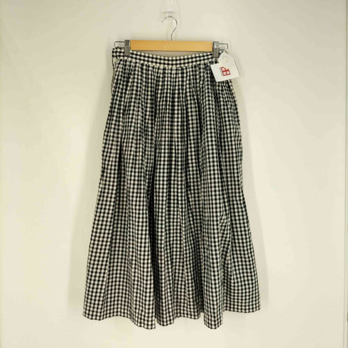 ユニクロイネスドラフレサンジュ UNIQLO INES DE LA FRESSANGE コットンツイルギャザースカート レディース 11