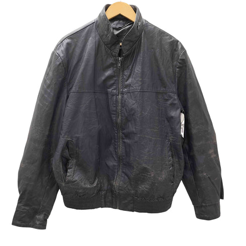 シアーズ Sears パッカブルフード ジップアップレザー ジャケット メンズ FR:46