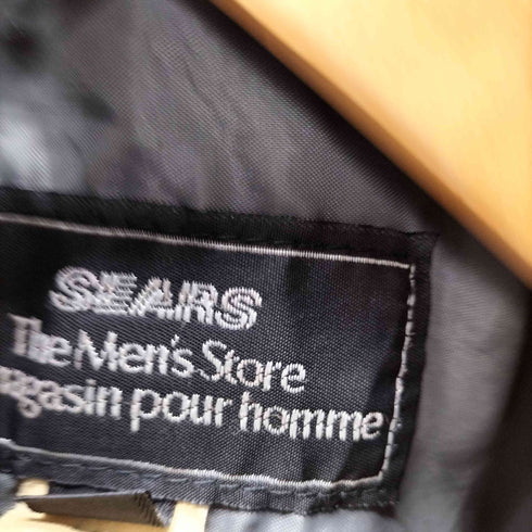 シアーズ Sears パッカブルフード ジップアップレザー ジャケット メンズ FR:46