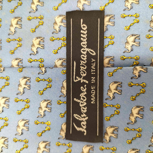 サルヴァトーレフェラガモ Salvatore Ferragamo ガンチーニ シルクネクタイ メンズ