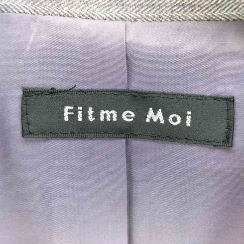 FITME MOI ストライプテーラードジャケット レディース
