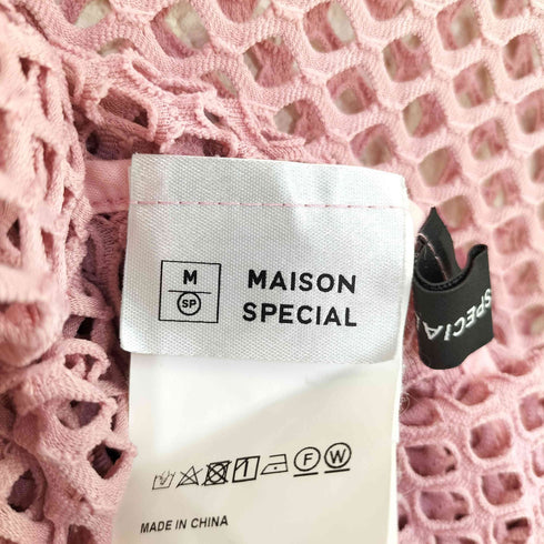 メゾンスペシャル MAISON SPECIAL 21SS S/S メッシュTシャツ レディース FREE