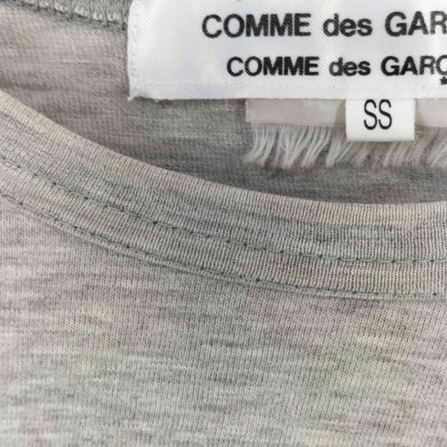 コムデギャルソンコムデギャルソン COMME des GARCONS COMME des GARCONS 08AW 裾フリルコットンクルーネックTシャツ レディース SS