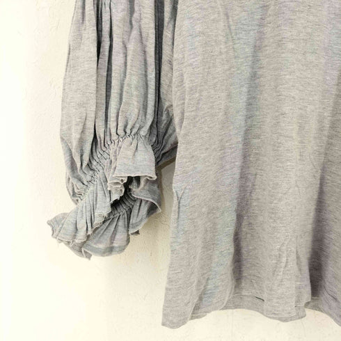 コムデギャルソンコムデギャルソン COMME des GARCONS COMME des GARCONS 08AW 裾フリルコットンクルーネックTシャツ レディース SS