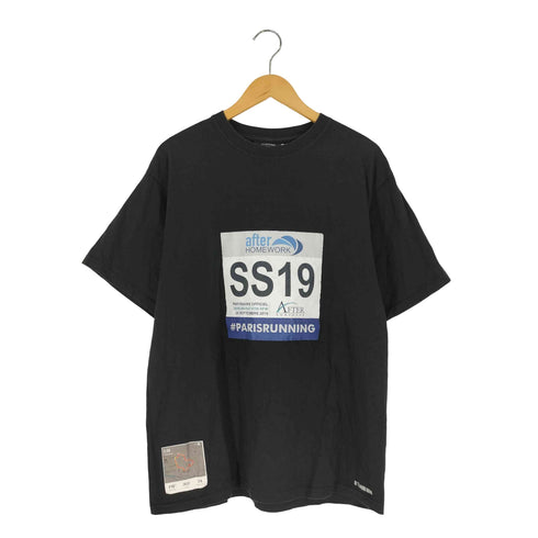 AFTERHOMEWORK マラソングラフィックロゴプリント 半袖Tシャツ メンズ L