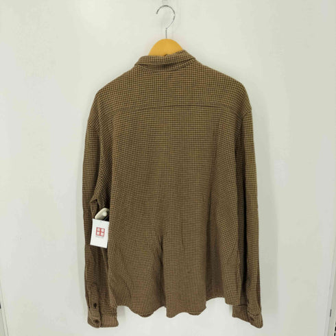 ポロラルフローレン POLO RALPH LAUREN ハウンドトゥース総柄 フラップポケット レギュラーカラーシャツ メンズ XXL