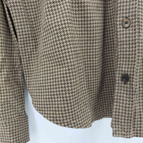 ポロラルフローレン POLO RALPH LAUREN ハウンドトゥース総柄 フラップポケット レギュラーカラーシャツ メンズ XXL