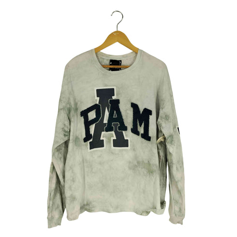 パム PAM 19aw ロゴパッチプリント 両面グラフィックプリント タイダイロングスリーブカットソー メンズ L