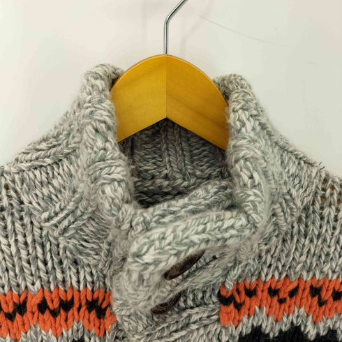 SUPERDRY&co 総柄ハーフボタンセーター レディース import:L
