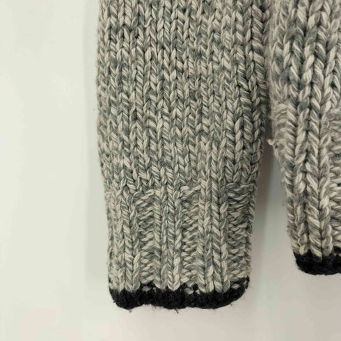 SUPERDRY&co 総柄ハーフボタンセーター レディース import:L