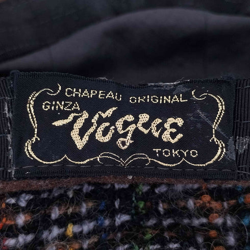 銀座VOGUE ツイードキャスケット レディース