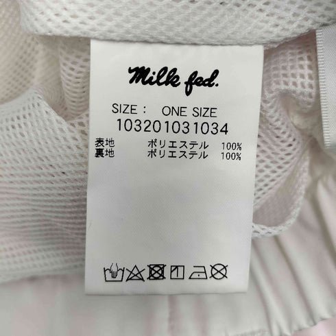 ミルクフェド MILKFED. ショートパンツ BELTED SHORT PANTS レディース ONE SIZE