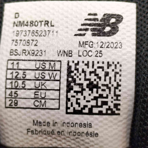 ニューバランス NEW BALANCE NUMERIC 480 メンズ JPN:29