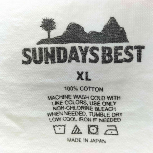 サンデイズベスト SUNDAYS BEST 両面プリントクルーネックTシャツ メンズ JPN:XL