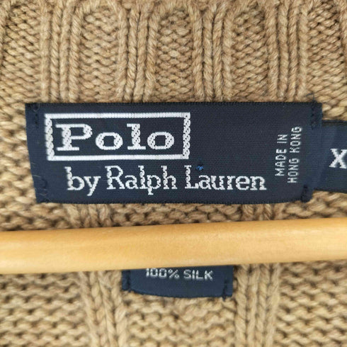 ポロバイラルフローレン Polo by RALPH LAUREN シルク ケーブルニットセーター メンズ XL