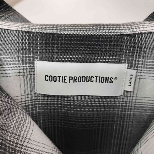 クーディプロダクション cootie productions Ombre Check L/S Shirt メンズ LARGE