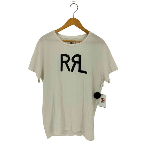 ダブルアールエルラルフローレン RRL RALPH LAUREN USA製 ロゴプリント S/S Tシャツ メンズ L