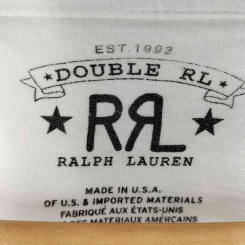 ダブルアールエルラルフローレン RRL RALPH LAUREN USA製 ロゴプリント S/S Tシャツ メンズ L