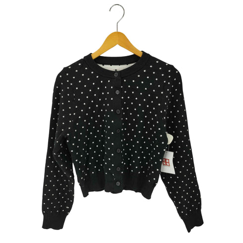 ドット柄ショートカーディガン レディース import:L