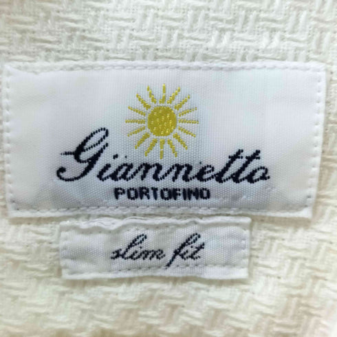 ジャンネット giannetto イタリア製 スリムシャツ メンズ