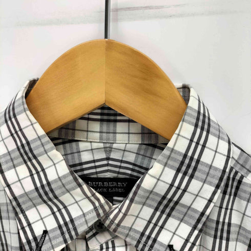バーバリーブラックレーベル BURBERRY BLACK LABEL チェック柄ボタンダウンシャツ メンズ 1