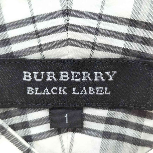 バーバリーブラックレーベル BURBERRY BLACK LABEL チェック柄ボタンダウンシャツ メンズ 1