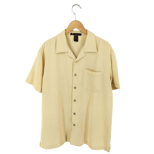 ハリトン HARRITON レーヨン混開襟シャツ メンズ JPN:M