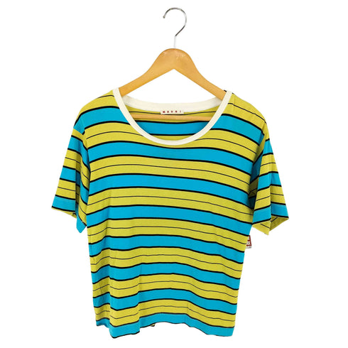 マルニ MARNI S/S ボーダークルーネックTシャツ レディース EUR:38