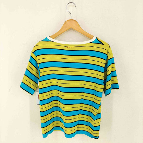 マルニ MARNI S/S ボーダークルーネックTシャツ レディース EUR:38