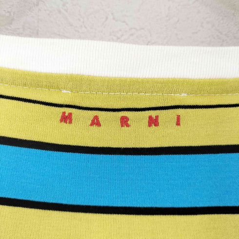 マルニ MARNI S/S ボーダークルーネックTシャツ レディース EUR:38