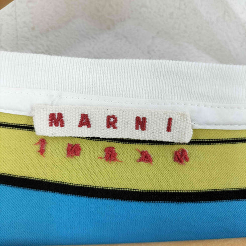 マルニ MARNI S/S ボーダークルーネックTシャツ レディース EUR:38