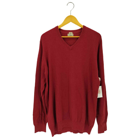 エルエルビーン L.L.Bean 90s~00s カシミヤ混Vネックセーター メンズ XL