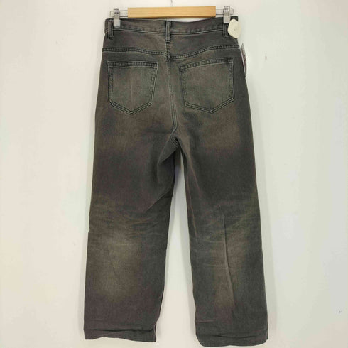 ビューティーアンドユースユナイテッドアローズ BEAUTY & YOUTH UNITED ARROWS 23aw ブラックデニム ストレートパンツ ―ウォッシャブル― レディース M