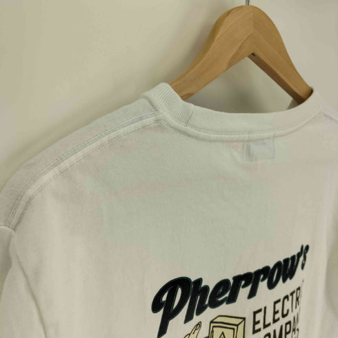 フェローズ PHERROWS ロゴプリント クルーネック Tシャツ メンズ 40